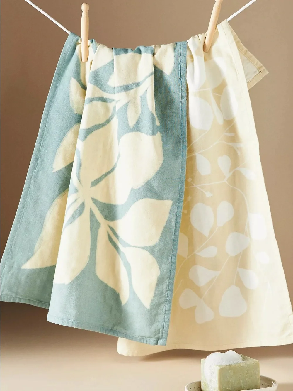 New🌟Anthropologie-Sun Shadow Dish Towels, Set of 2